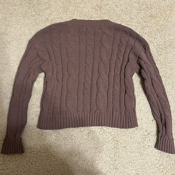 Tilly’s RSQ Womens Chenille Cable V Neck Sweater in Size XS - Picture 5 of 5